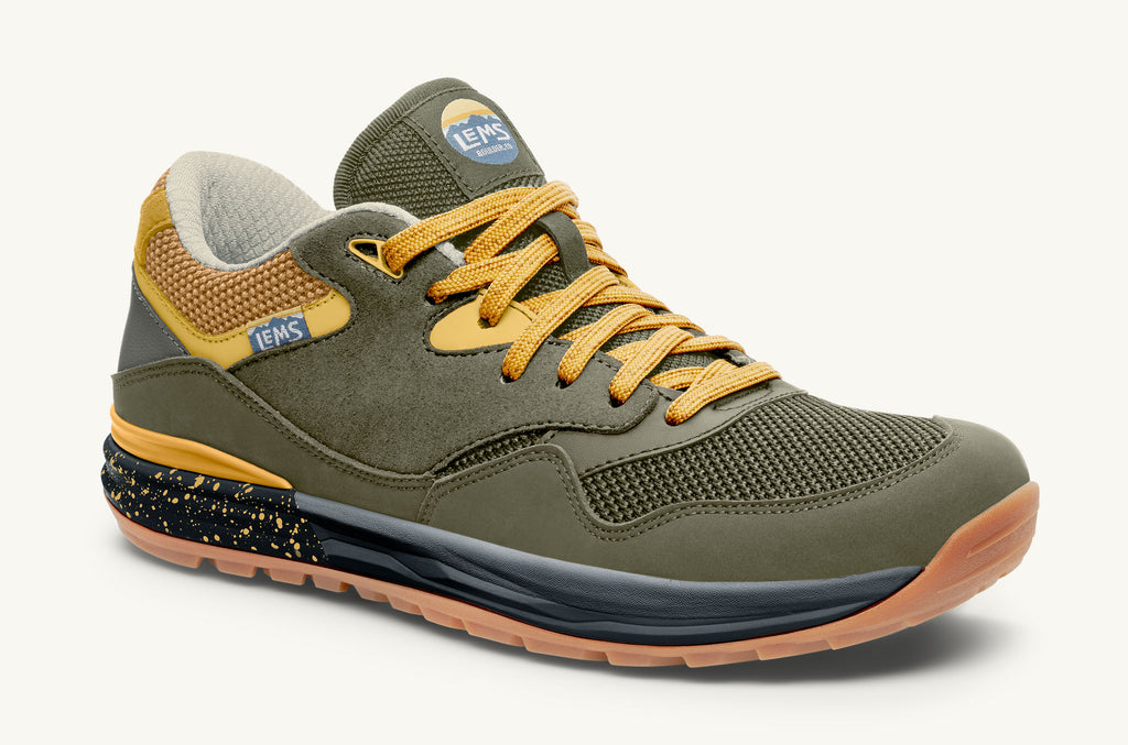 Lems Sneakers Trailhead Herre Olivengrøn Gul | YDZ1076EC