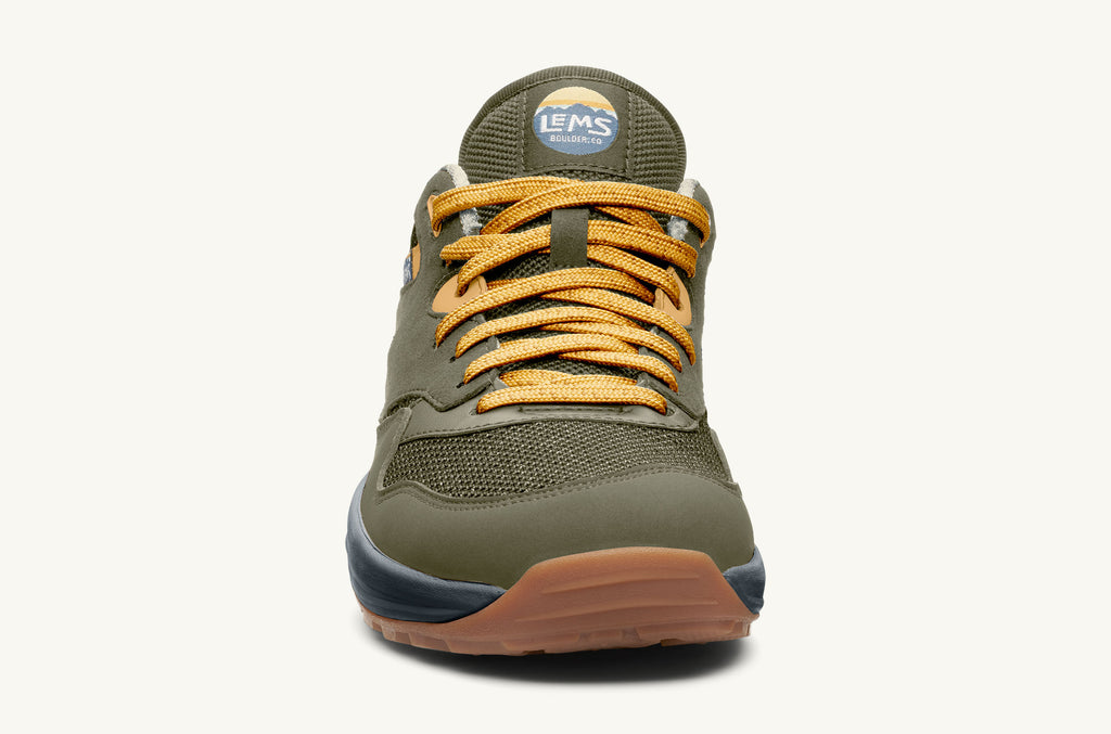 Lems Sneakers Trailhead Herre Olivengrøn Gul | YDZ1076EC